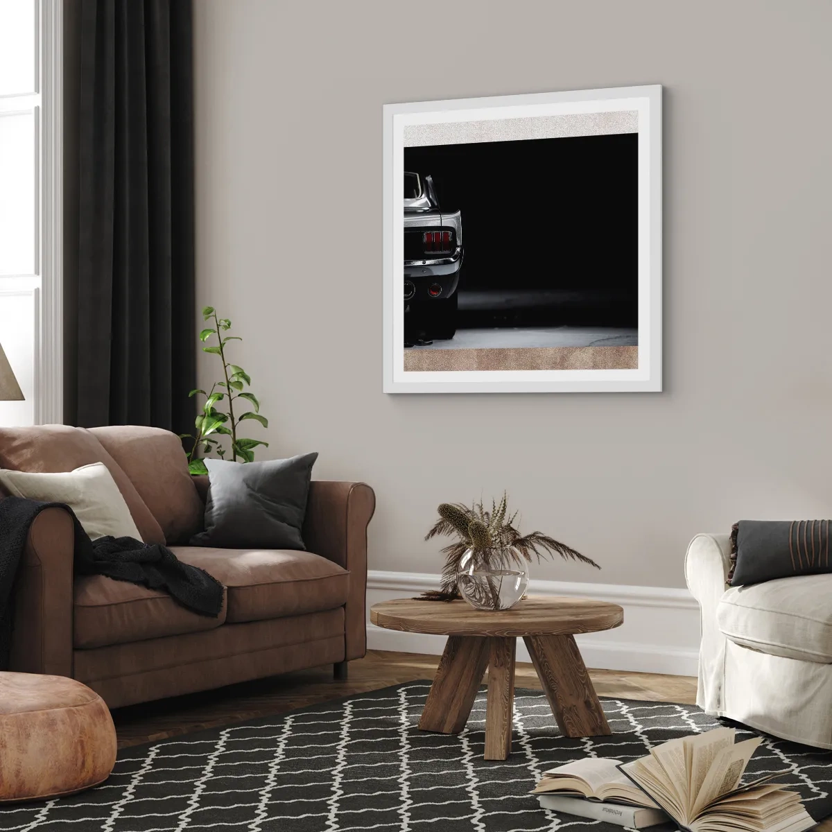 Poszter fekete keretben - Klasszikus báj - 40x40 cm