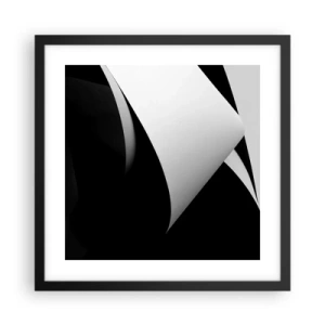 Poszter fehér keretben - Fénysíkok az árnyék mélyéről - 40x40 cm