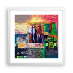 Poszter fekete keretben - Kapcsolatok és érzelmek - 40x40 cm