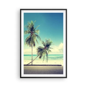 Poszter fehér keretben - Ideje elkezdeni a nyaralást - 61x91 cm