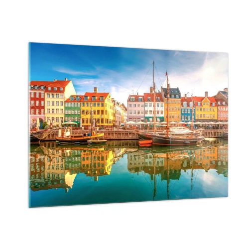 Üveg kép - A tükörsima víz felett - 100x70 cm