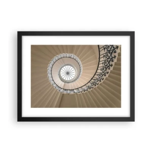 Poszter fehér keretben - Egy kagyló közepén - 40x30 cm