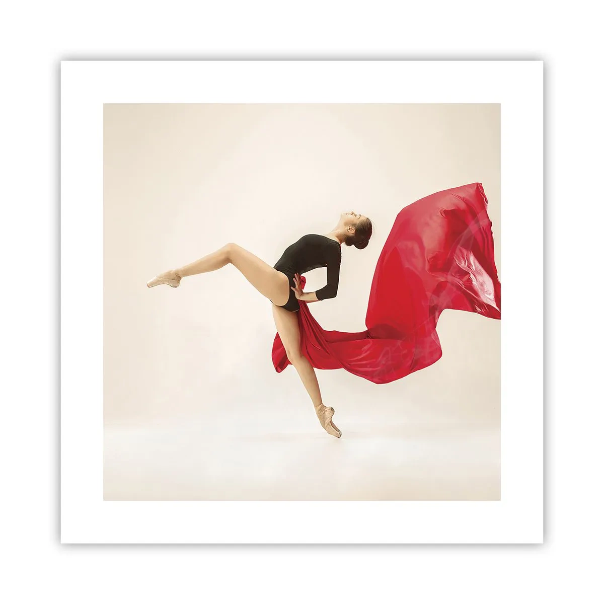 Poszter - Piros és fekete - 40x40 cm