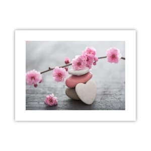 Poszter - Boldogság a cseresznyevirággal - 40x30 cm