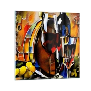 Üveg kép - A világ is színeket ölt - 60x60 cm