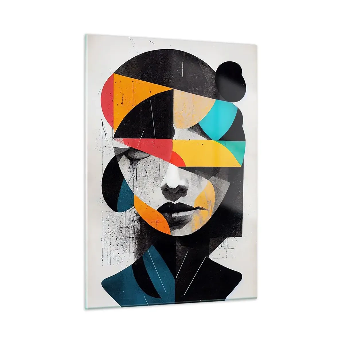 Üveg kép - Sokszínű belső portré - 50x70 cm