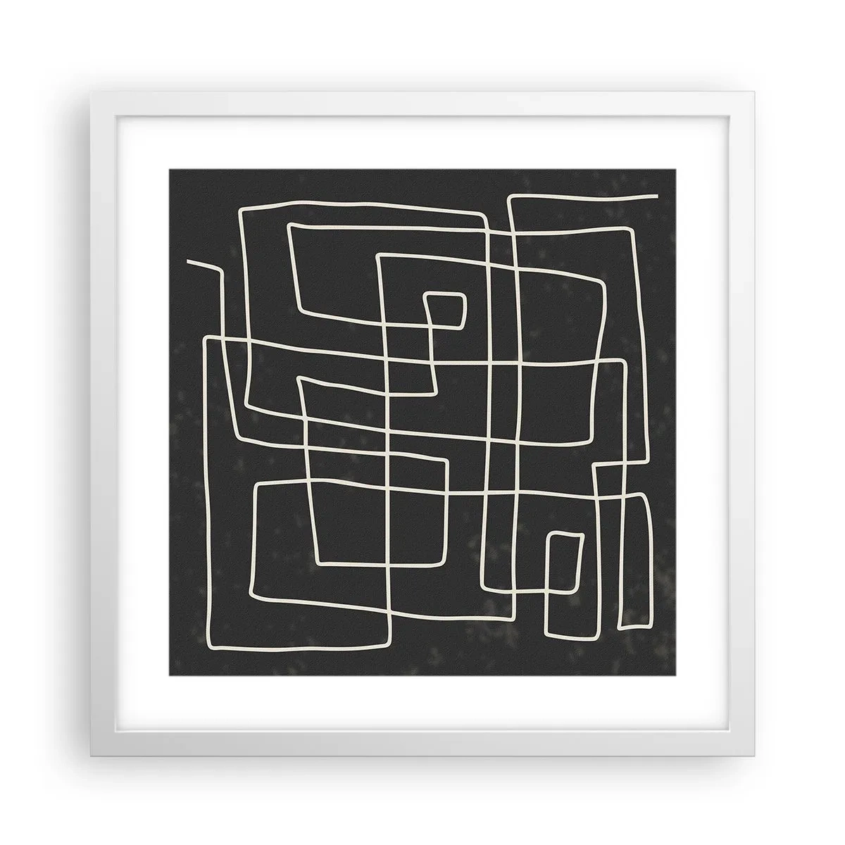 Poszter fekete keretben - Nem olyan egyszerű - 40x40 cm