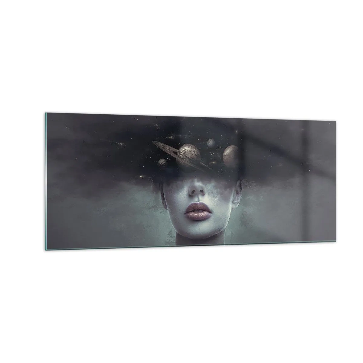 Üveg kép - És a bolygók megvadulnak... - 100x40 cm