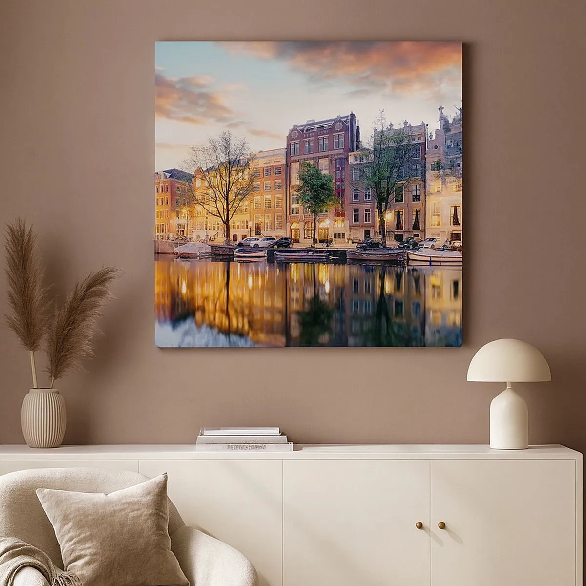 Vászonkép - Visszafogott és derűs holland szépség - 30x30 cm