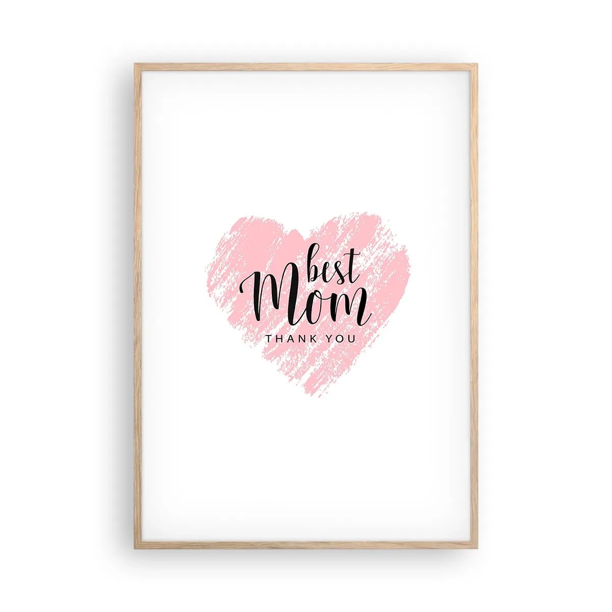 Poszter világos tölgy keretben - Mindig a megfelelő pillanat - 70x100 cm