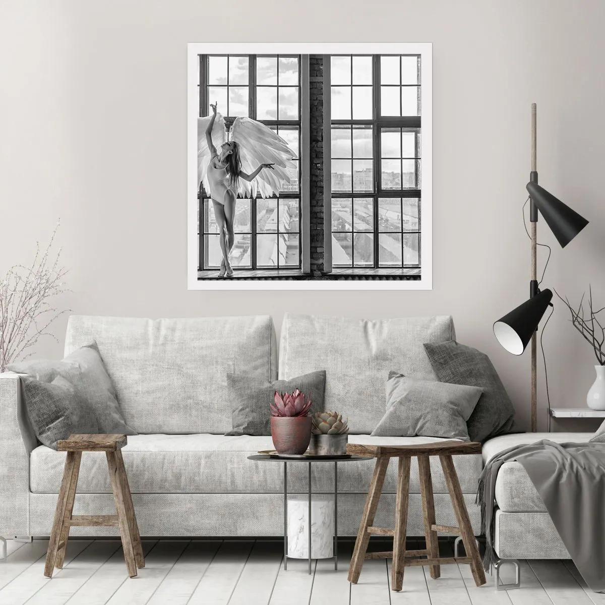 Poszter - Angyalok városa? - 40x40 cm