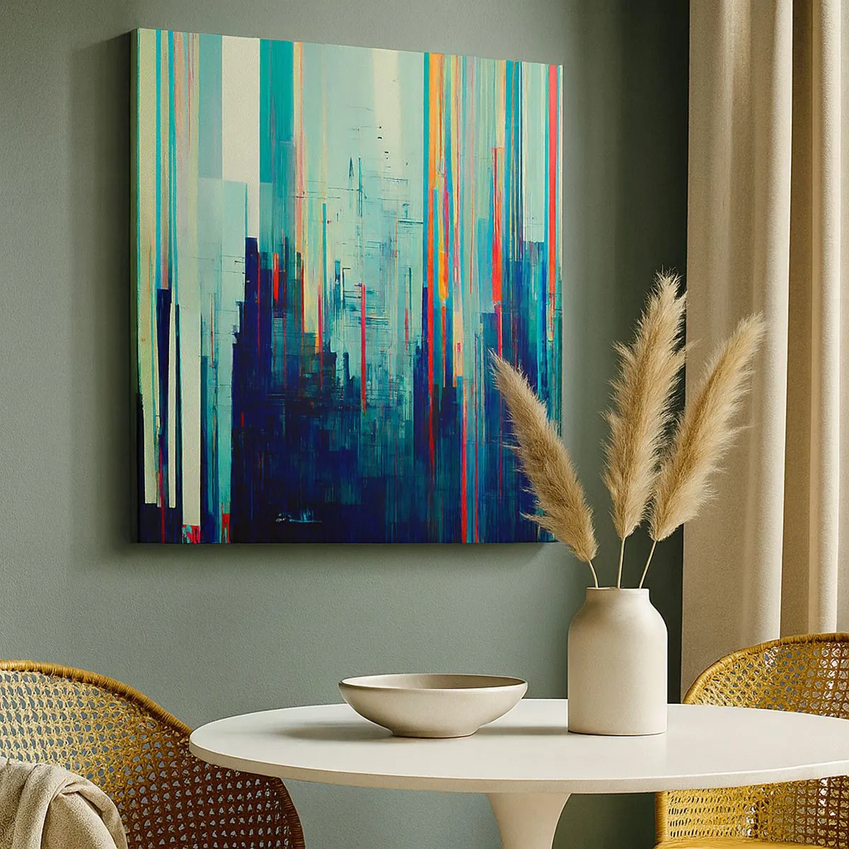 Vászonkép - Futurisztikus város - 30x30 cm