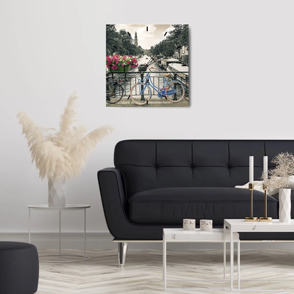 Falióra, Óra - Az amszterdami utca színei - 30x30 cm