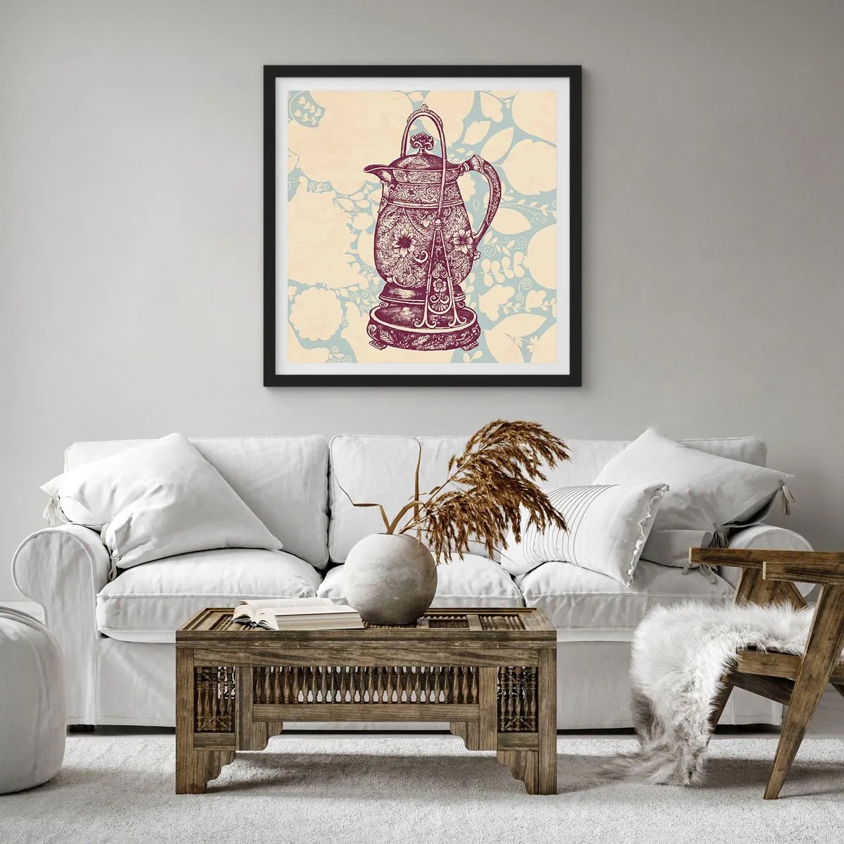 Poszter fehér keretben - A mindennapi élet szépsége - 40x40 cm