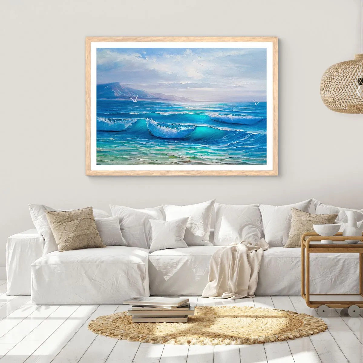 Poszter világos tölgy keretben - Megkönnyebbülést hoz - 100x70 cm