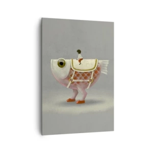 Vászonkép - A halas lovas - 70x100 cm