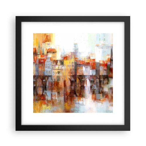 Poszter fehér keretben - A híd alatt is gyönyörű - 30x30 cm