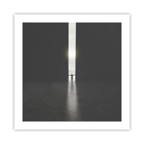 Poszter - Egy lépés a fényes jövő felé - 50x50 cm