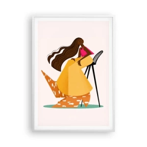 Poszter fekete keretben - A divat is szórakoztató - 70x100 cm