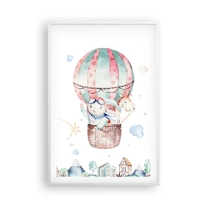 Poszter fekete keretben - Nemsokára visszajövünk! - 61x91 cm