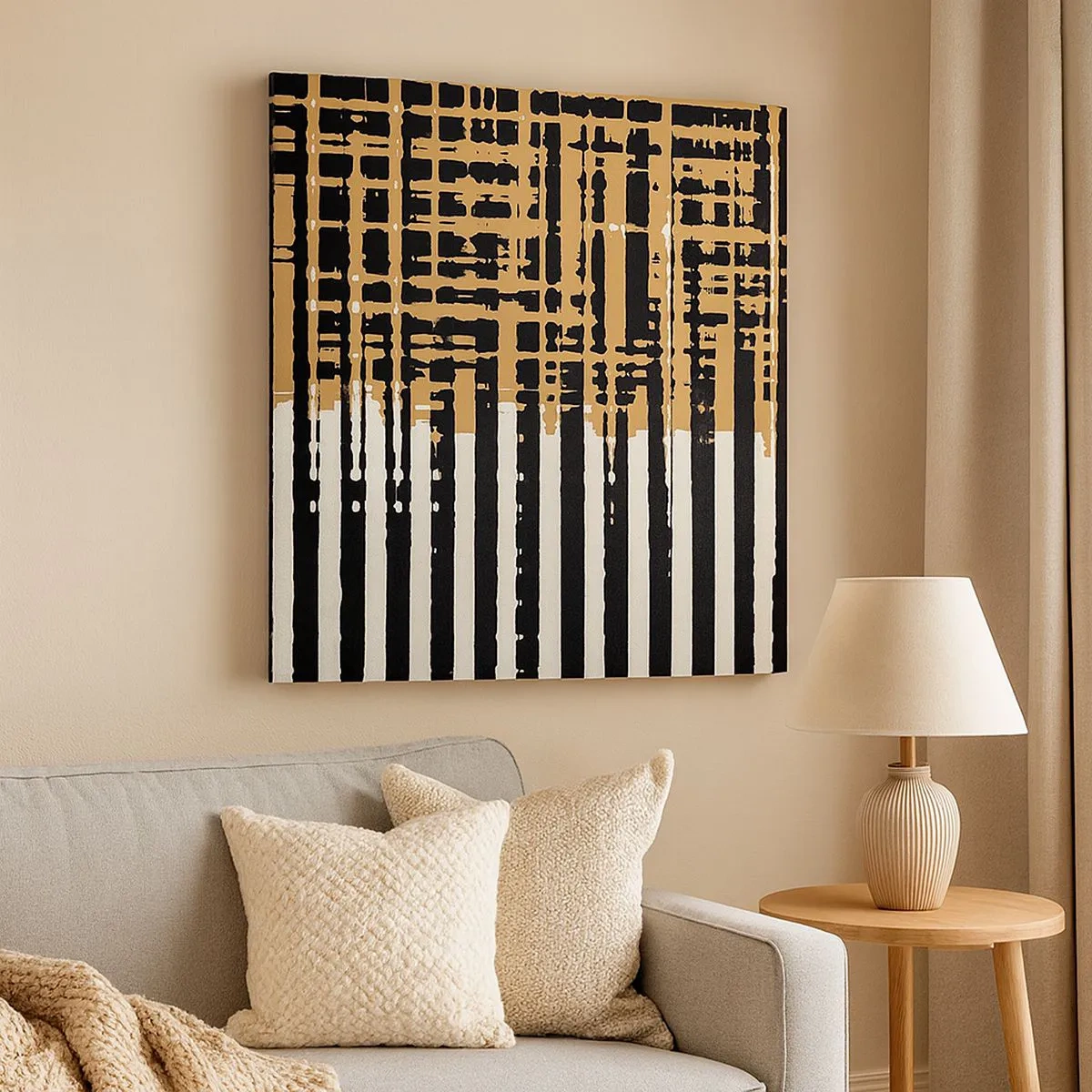 Vászonkép - Építészeti absztrakció - 30x30 cm