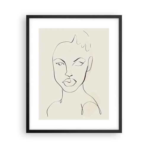 Poszter fehér keretben - Az érzékiség körvonala - 40x50 cm