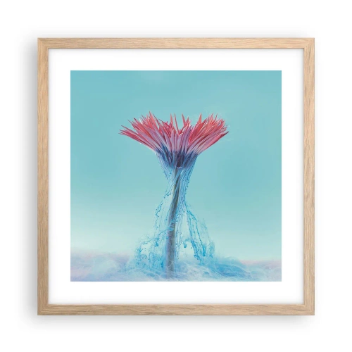 Poszter világos tölgy keretben - Élénkítő ölelésben - 40x40 cm