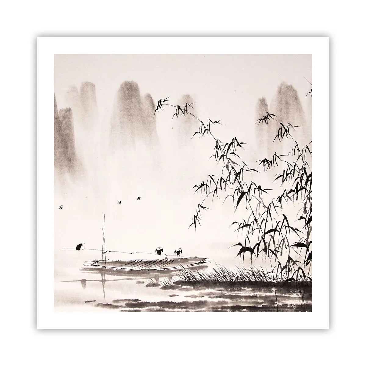 Poszter - A rizsföldek csendje - 60x60 cm