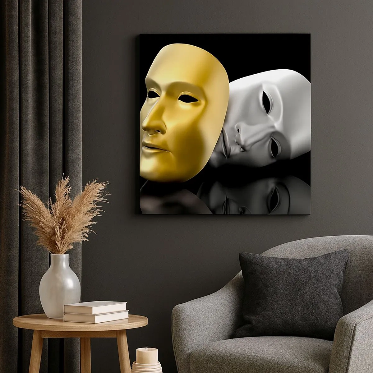 Vászonkép - Az élet színház - 30x30 cm