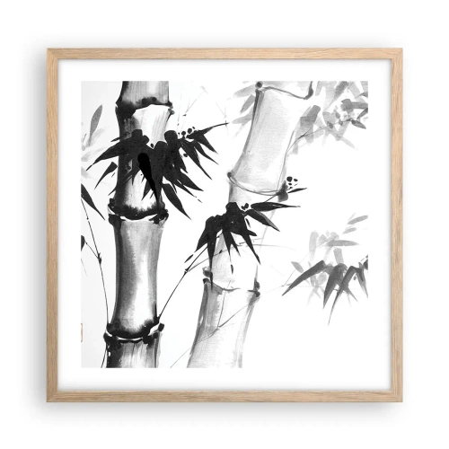 Poszter világos tölgy keretben - Közelkép a keletről - 50x50 cm