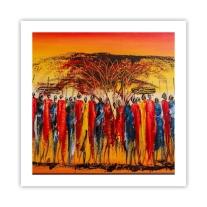 Poszter - Oda, oda, oda oda mennek - 50x50 cm