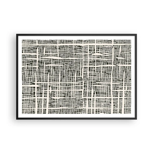 Poszter fehér keretben - Szőtt kompozíció - 100x70 cm