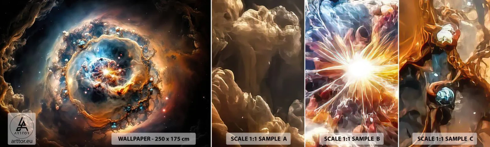 Fotótapéta Minta Standard Eco - Kezdet - Világegyetem, Világegyetem, Galaxy - 100x30 cm