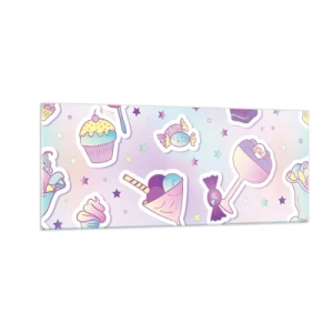 Üveg kép - Hogy minden nap születésnap legyen - 100x40 cm