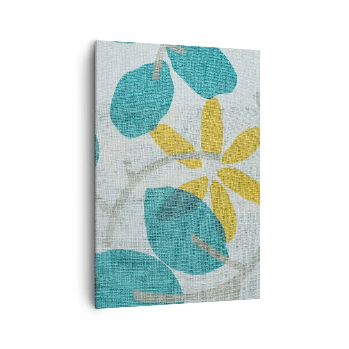 Vászonkép - Azúrkék levelek között - 70x100 cm