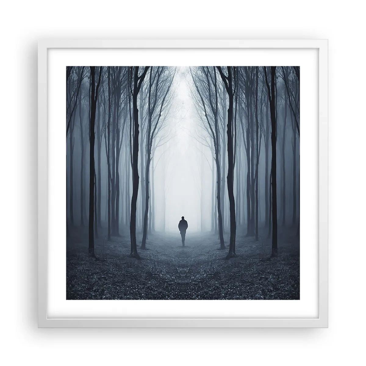 Poszter fekete keretben - És minden egyszerű és világos - 50x50 cm