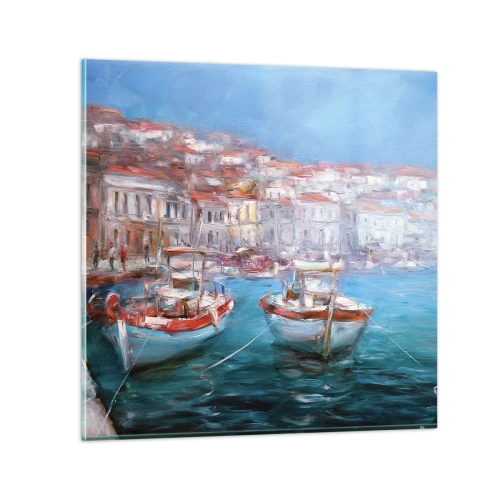 Üveg kép - Olasz öböl - 30x30 cm