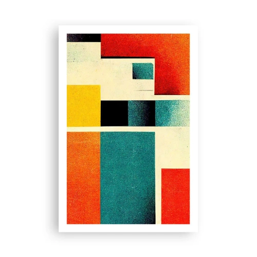 Poszter - Geometrikus absztrakció - jó energia - 61x91 cm