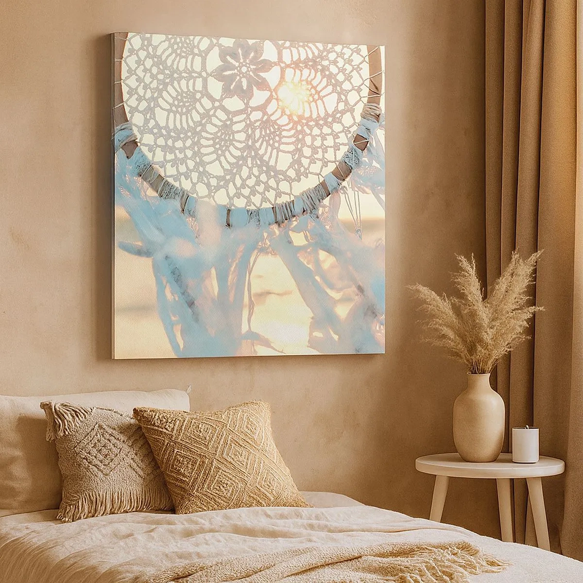 Vászonkép - Csipkés totem - 30x30 cm