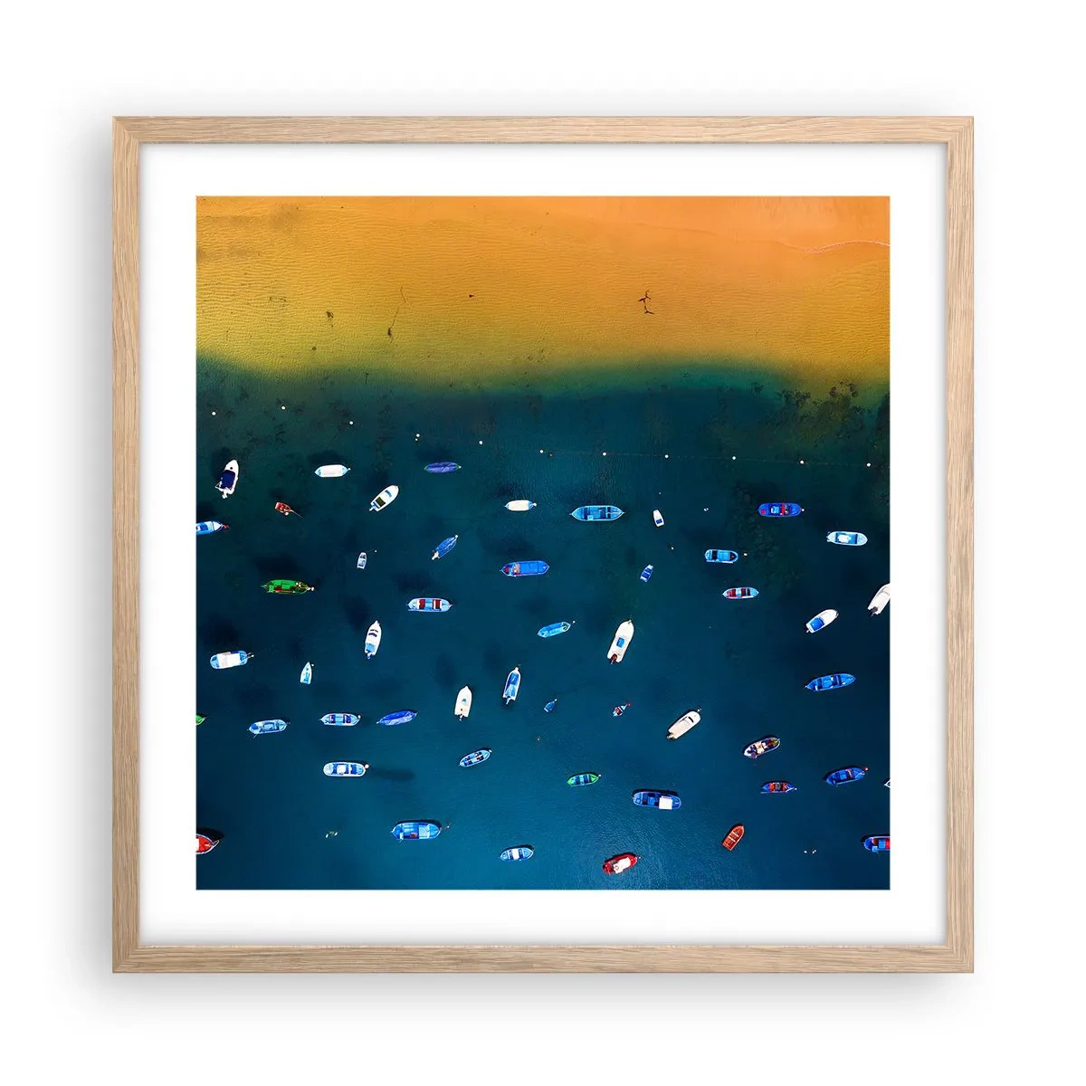 Poszter világos tölgy keretben - Egy ünnepi játék - 50x50 cm