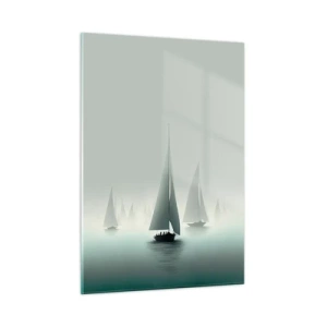 Üveg kép - Ködből épült - 50x70 cm