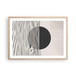 Poszter világos tölgy keretben - A feles kompozíciója - 70x50 cm