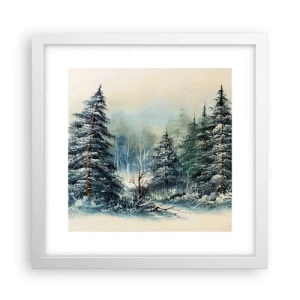 Poszter fekete keretben - Karácsonyra készen - 30x30 cm