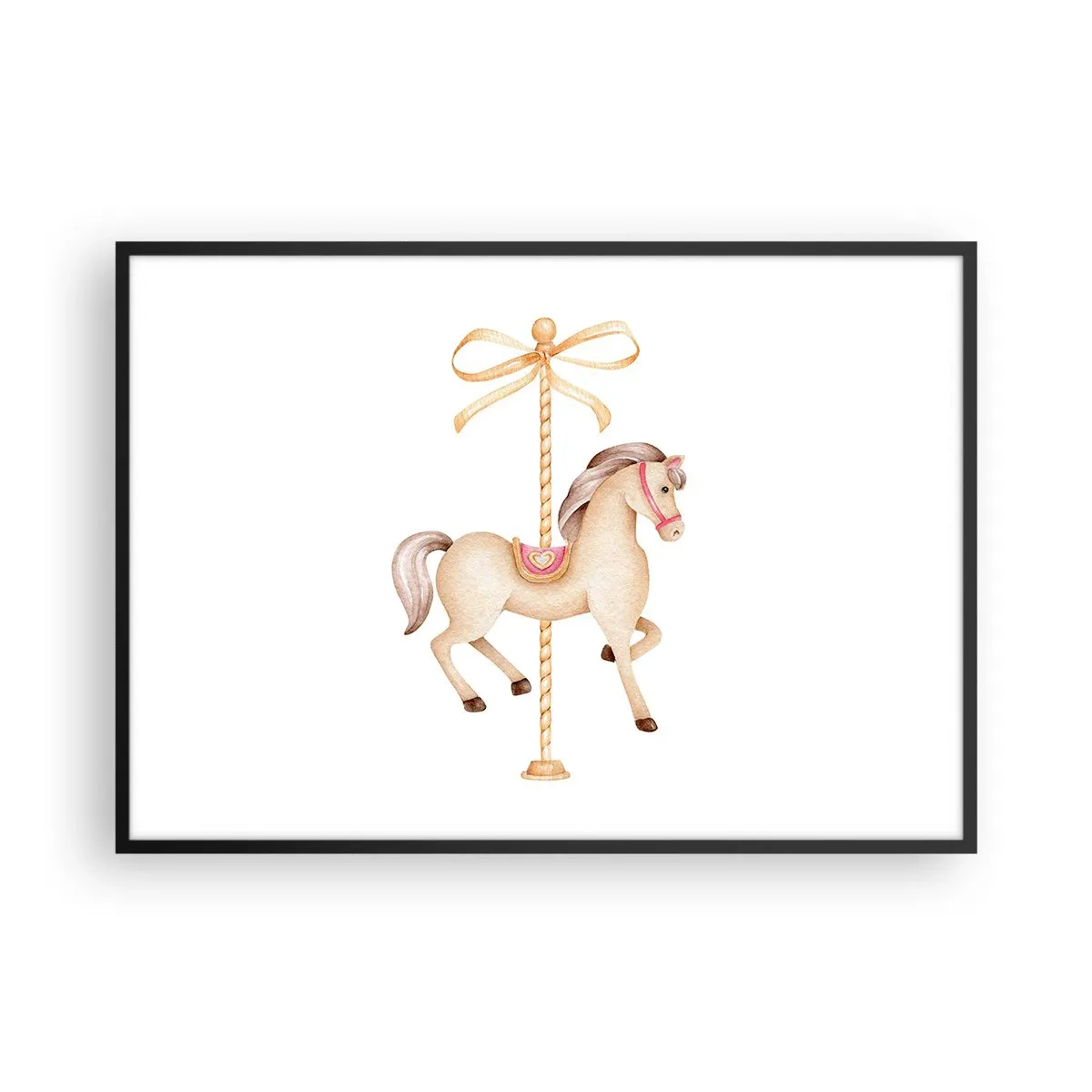 Poszter fehér keretben - Kecses vágtával - 100x70 cm