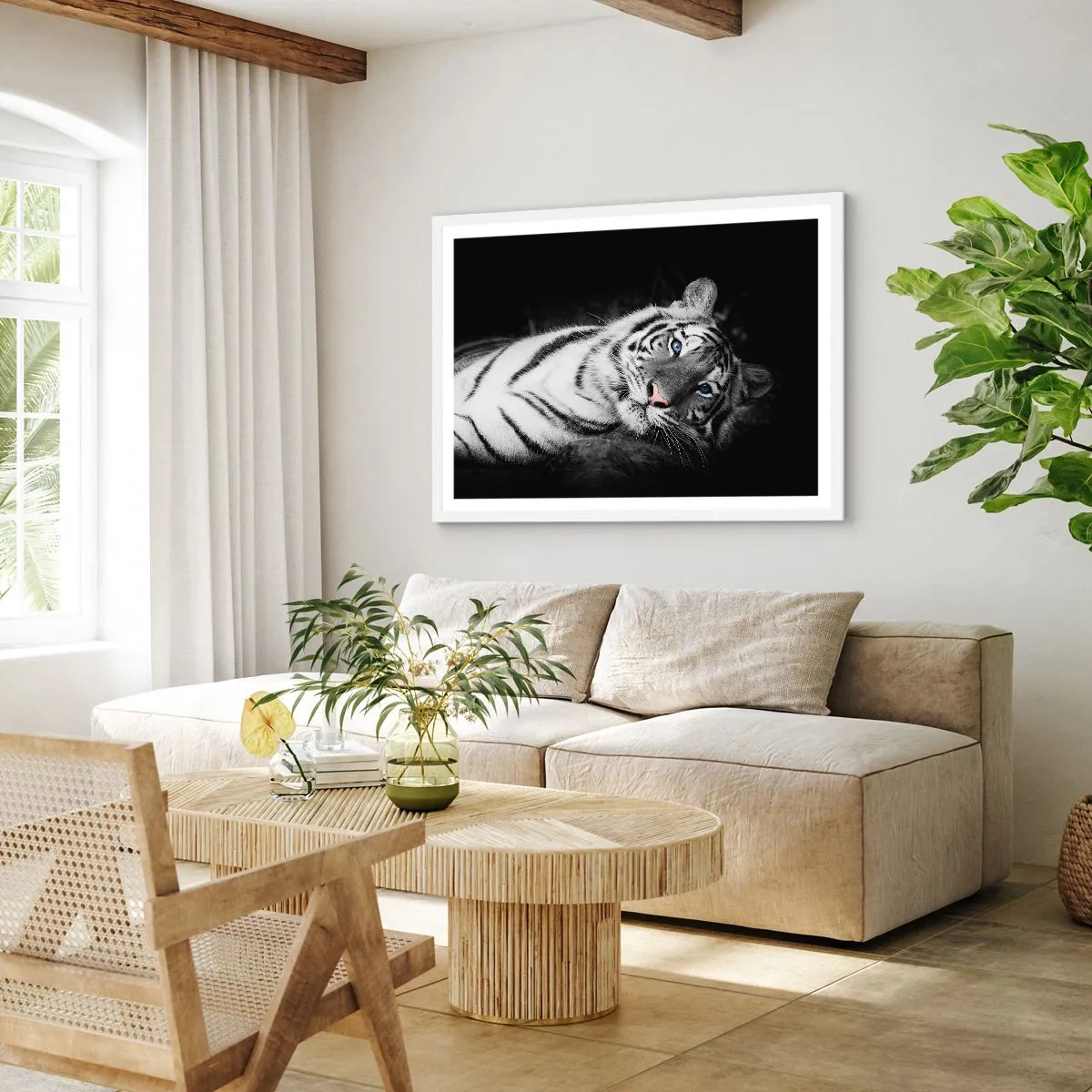 Poszter fekete keretben - Vadság és nyugalom - 70x50 cm