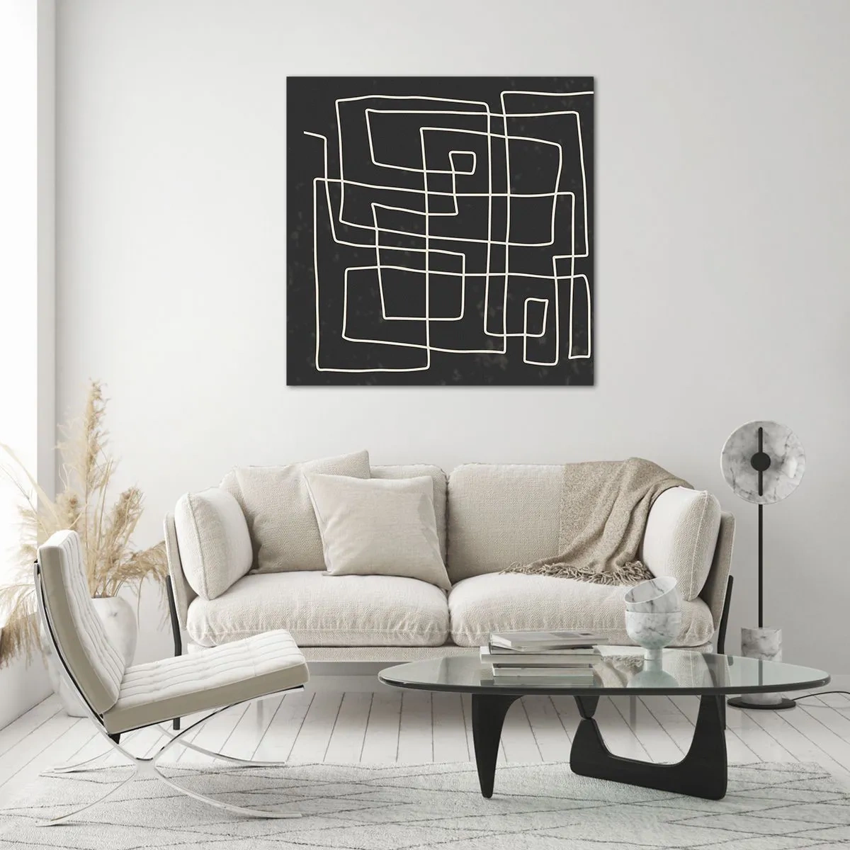 Üveg kép - Nem olyan egyszerű - 50x50 cm