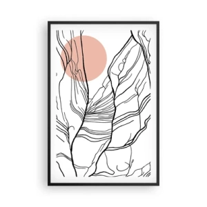 Poszter fehér keretben - Gallyak hálójában - 61x91 cm