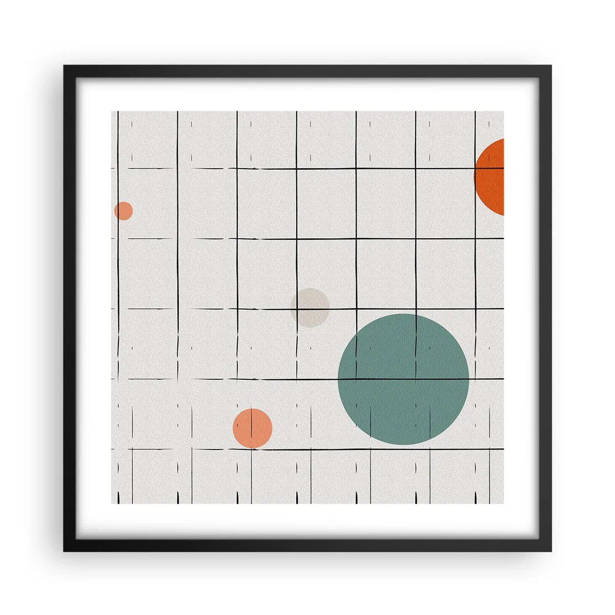 Poszter fehér keretben - Csapdába esve. Mi vagy ők? - 50x50 cm