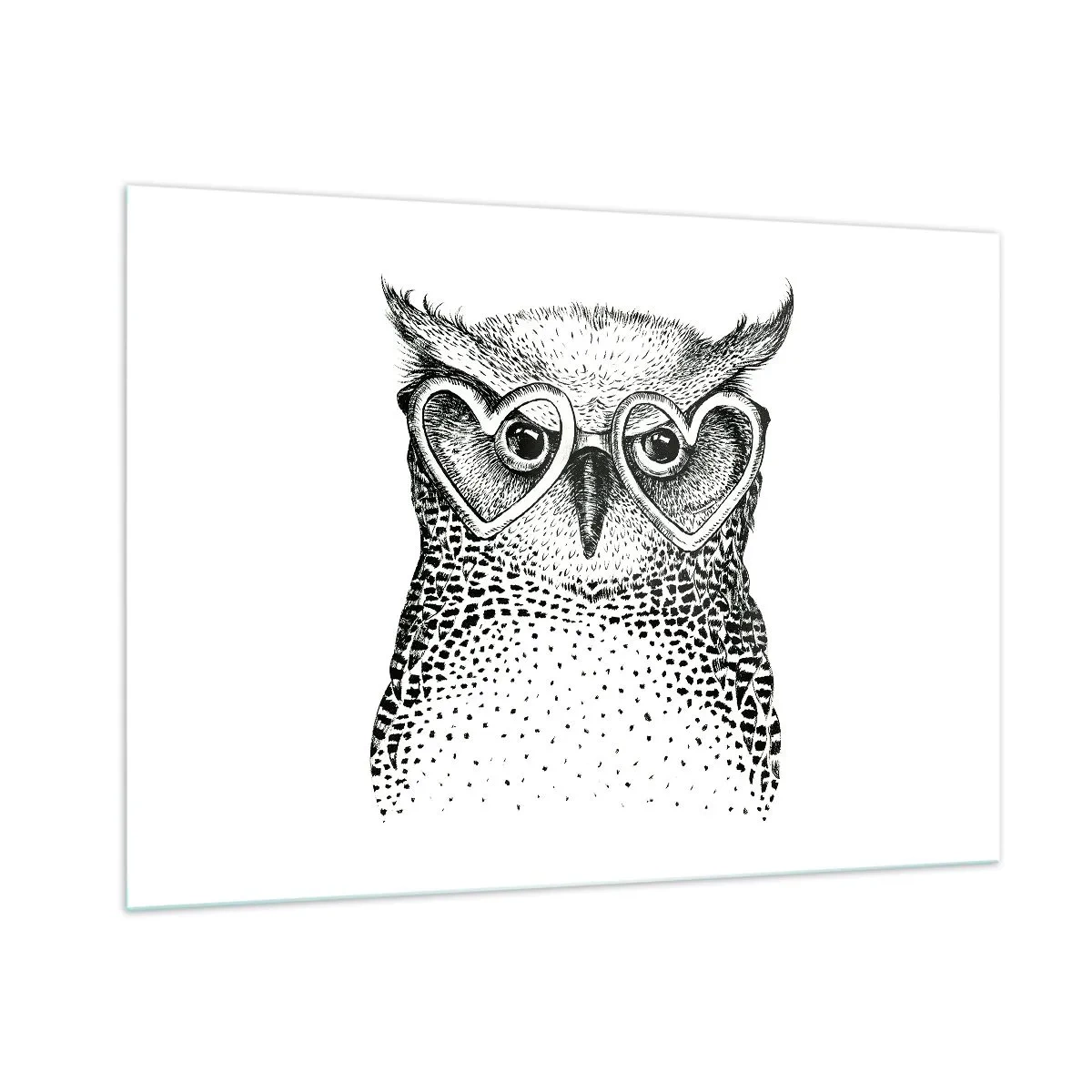 Üveg kép - Bölcsen és szeretettel - 100x70 cm