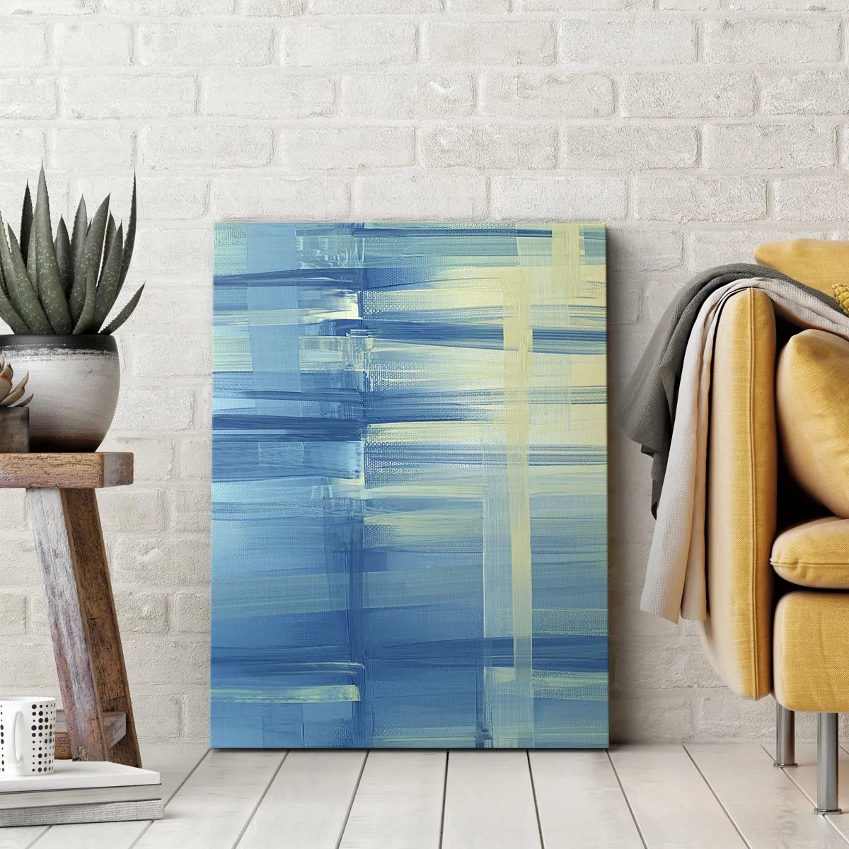 Vászonkép - Kompozíció türkizkékben - 50x70 cm